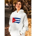 thumbnail image 2 of Cuban Flag Hoodie Women -SPIdeals Designs, Female x-Large, 2 of 4