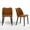 Lght Brown, variant on MALOL Upholstered Dining Room Chairs Set of 6, Modern PU Leather Side Chairs with Cushioned Seat and Wooden Legs, Green