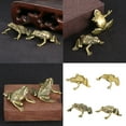 thumbnail image 2 of Frog Statue Figurines Frog Decors Sculptures Brass Frogs Decorative Objects Table Centerpieces for Home Decorations, 2 of 8