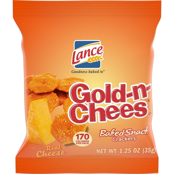 Lance GoldNCheese Baked Snack Crackers, SingleServe 1.25 Oz, 60 Ct