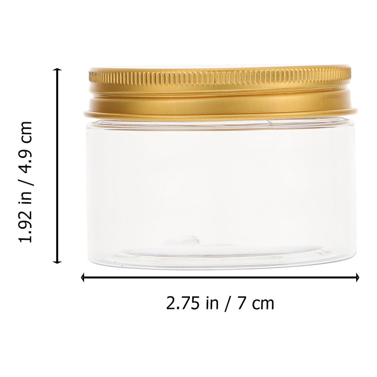 UPOUART 16pcs Skincare Containers Golden Plastic Refillable Cosmetic Protection for Travel Supply