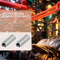 thumbnail image 4 of 10 Pcs Round Connector Nuts Stainless Steel Coupling Nuts Rod Bar Stud Nuts, 4 of 9