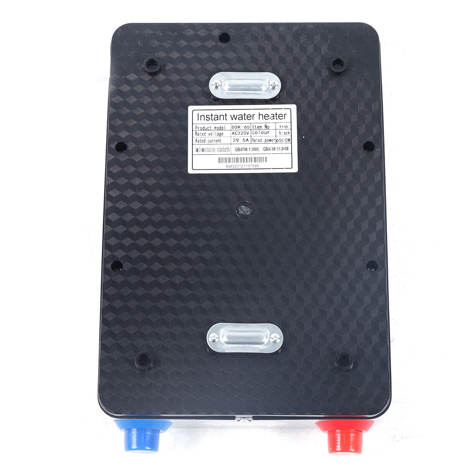 220V 6500W Instant Electric Tankless Hot Water Heater Whole House Use Black