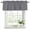 Gray, variant on Navy Blue Pure Color Curtain Valances for Windows, Kitchen Valance Window Treatments Panel 2 Pack, Aesthetics Contemporary Luxury Rod Pocket Short Curtains for Bathroom Bedroom 54 x 18 Inch