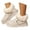 White, variant on Women Snow Ankle Boots Fur Lining Fluffy Buckle Comfort Warm Slip on Winter Shoes