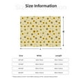 thumbnail image 5 of Yiaed Sunflowers Bee Print Blanket Throw Blanket Soft Cozy Flannel Blanket for Home Bed Sofa Couch Chair-40"x30", 5 of 6