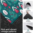 thumbnail image 3 of Dark Teal Christmas Village Pattern Kitchen Rugs Sets Of 3,Kitchen Runner Rugs Non Skid Washable,Decorative Kitchen Floor Mats for Kitchen,Sink,Laundry,17"x30"+ 17"x47" + 17"x59", 3 of 6