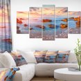 thumbnail image 1 of Mediterranean Sea Sunrise - Seashore Photography Canvas Print, 1 of 3