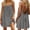 Gray, variant on Women's Short Backless Cami Lounge Dress, Sleeveless Lightweight Above Knee Mini Dress, Casual House Outfit for Beach Vacation Summer Getaways & Lounging, Green 3XL