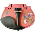 thumbnail image 6 of Rozanna's  Butterfly Dream II Pink Violin Outfit w Decorative sides, Pearl Fine Tuners, 6 of 7