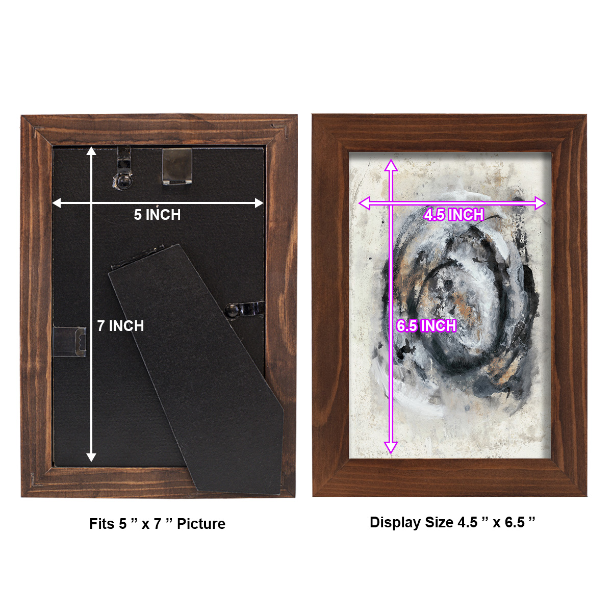 Circular Energy IV -Framed Print w/glass-Chestnut