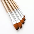 thumbnail image 7 of Tomshine 5pcs Angular Paint Brushes Set Nylon Hair Wooden Handle Artists Paintbrushes for Adults Beginners for Acrylic Oil Watercolor Gouache Nail Body Face Detailing Painting Art Crafts Supplies, 7 of 7