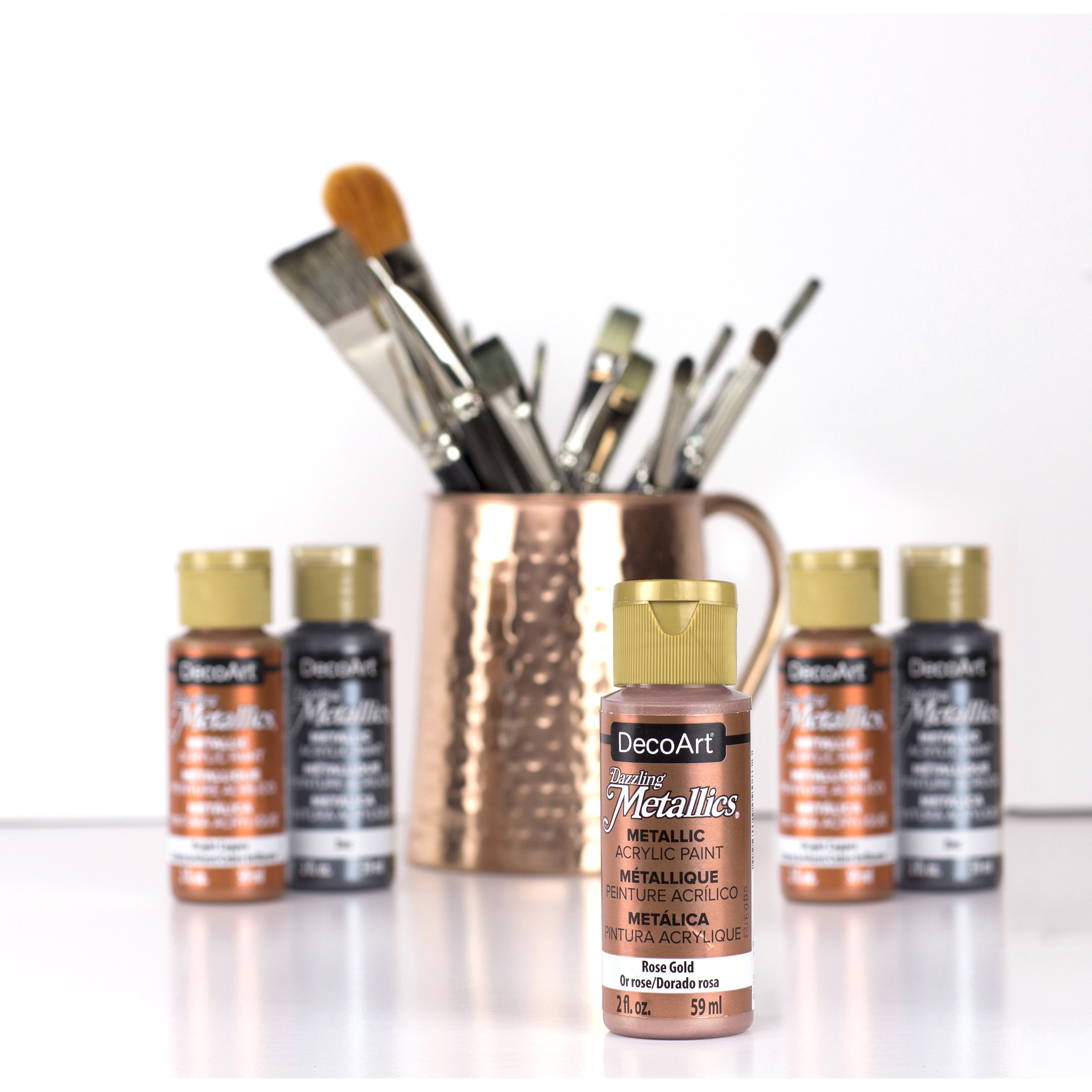 DecoArt Dazzling Metallics Acrylic Paint Set, 9 Packs: 8 ct. (72 total)