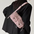 thumbnail image 6 of JennyShop  Single Shoulder Crossbody Bag, Hot Sale Mini Ballet Style Bow Pleated Underarm Bag, Cute Niche and Simple Bag, 6 of 7