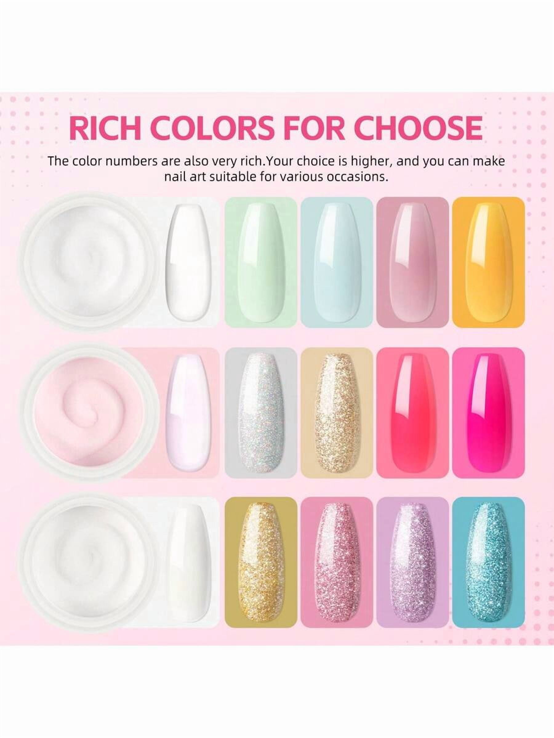 Acrylic Nail Kit for Beginners with Everything, Professional Nail Starter Kit with 20,000 RPM Nail Drill, UV Nail Lamp, 27PCS Acrylic Powder and Liquid Set