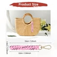thumbnail image 3 of Llavero de Cuerda [1PCS] - Charm de Bolsa Boho - [Rosa] Llavero Trenzado, 3 of 6