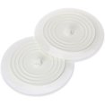 thumbnail image 1 of 2 Universal Silicone Drain Stoppers, 15 cm, White - Compatible with Kitchen Sink Bathroom Basin, 1 of 5
