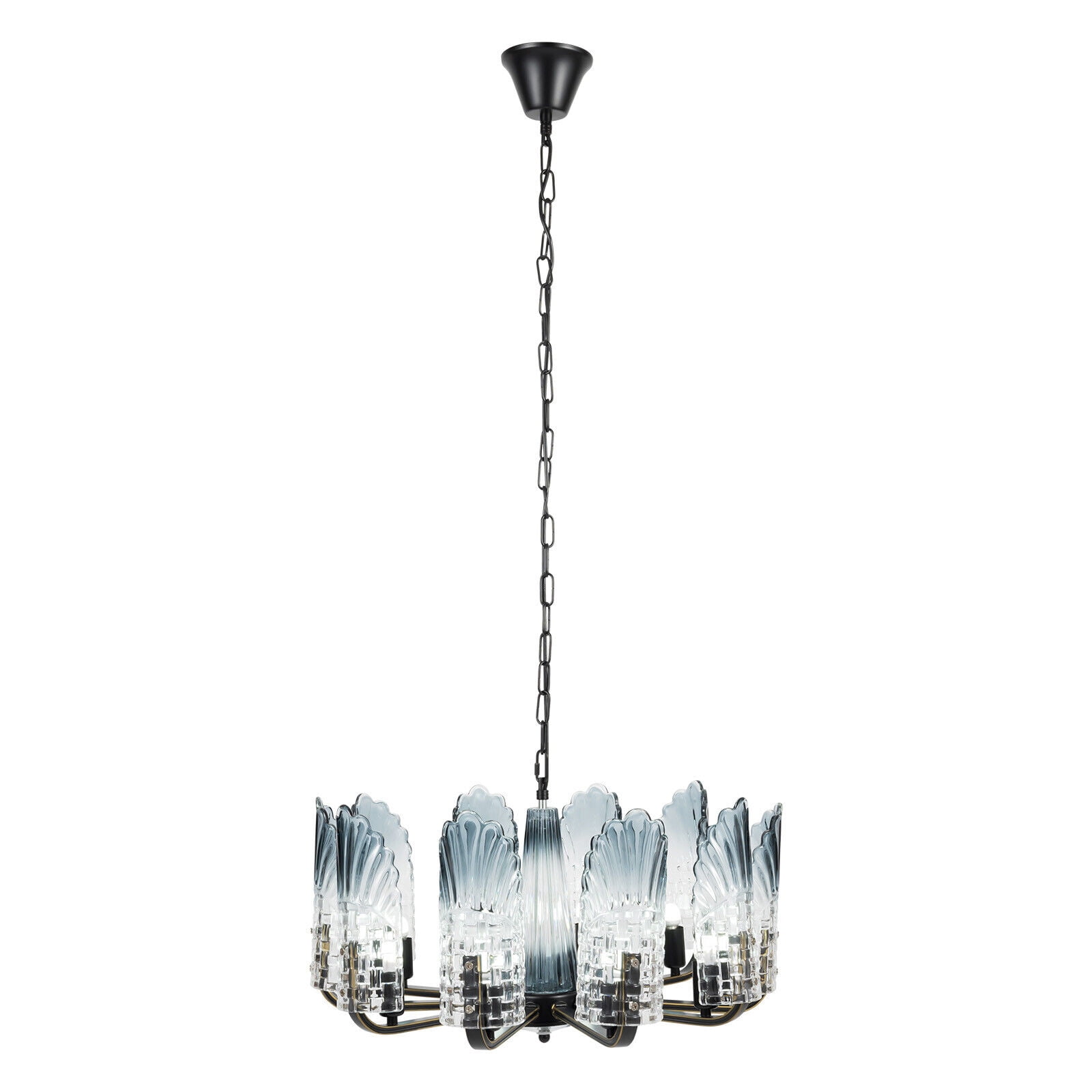 10-Light Modern Elegant LED Crystal Glass Pendant Lamp Chandelier Ceiling Light