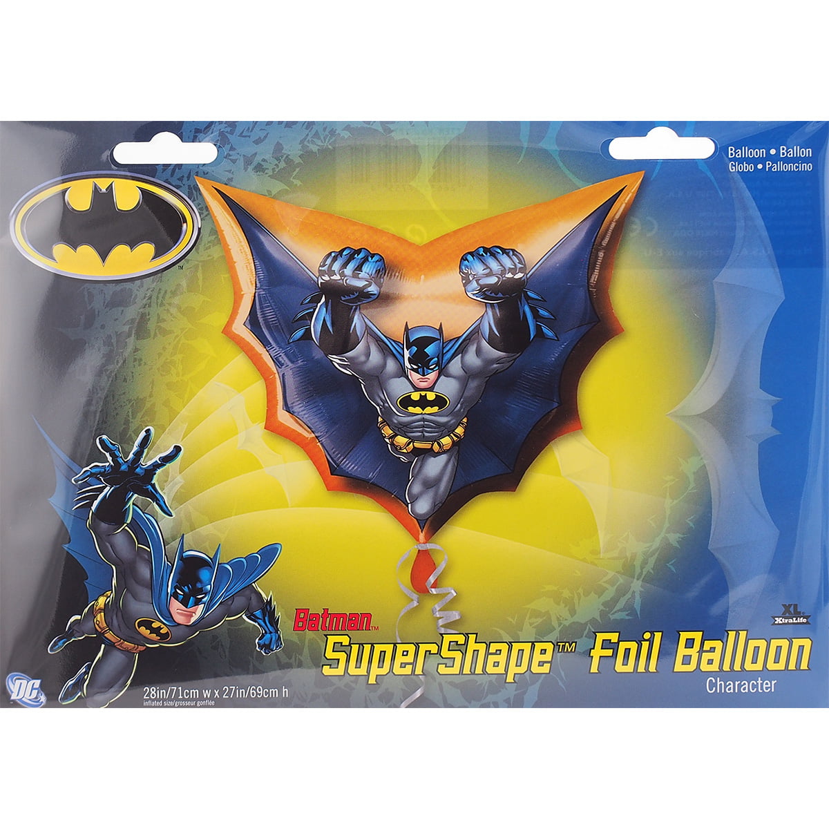 Batman Die Cut Mylar Balloon (Each) - Party Supplies 