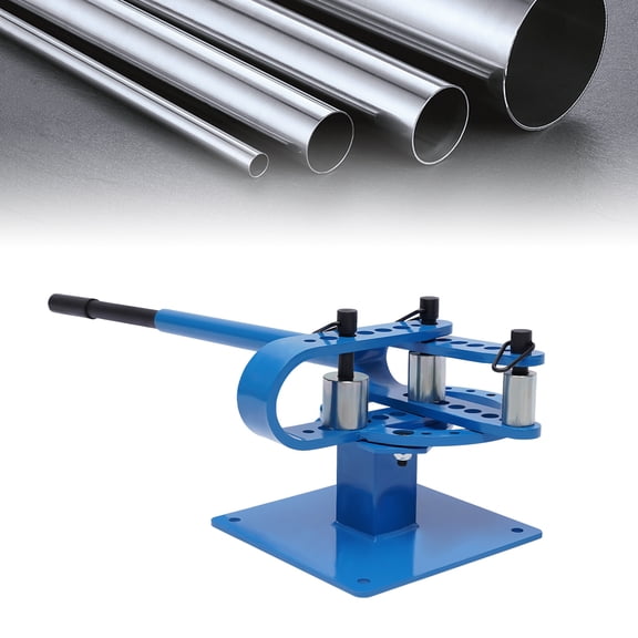 Miumaeov Manual Pipe Bender Metal Pipe Tube Steel Bending Machine with 7 Dies 1-3inch