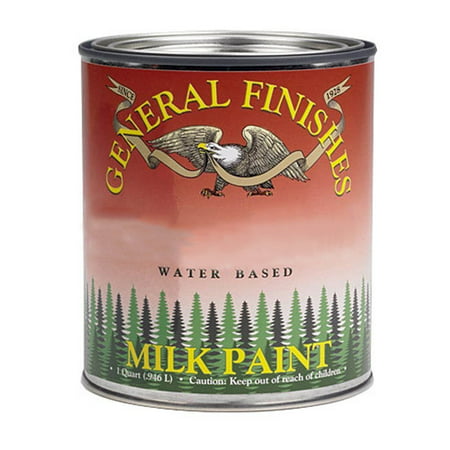 PLB Milk Paint, 1 pint, Lamp Black, Milk Paint can be used indoors or out and applied ot furniture, crafts and cabinets By General Finishes Ship from (Best Paint For Cane Furniture)