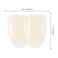 thumbnail image 4 of KAKOWELY 2 piezas de dientes falsos de conejo de resina, dientes de conejo, suministros para cosplay de conejo, 4 of 5