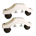 thumbnail image 3 of simhoa Support de Chauffage Infrarouge 2 Pcs avec Roues Support Mobile Installation Facile Longueur Blanc, 3 of 8