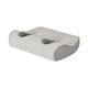 thumbnail image 5 of Cojín con orificio para la oreja Almohadillas para los oídos Cojín de espuma viscoelástica suave y cómodo Almohadilla para dormir Gris claro, 5 of 9