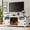 White, variant on Furmax Electric Fireplace TV Stand for 65 inch TV with Remote Control,Entertainment Center with 2 Cabinets & Adjustable Shelves,Media Console for Living Room, Bedroom, White