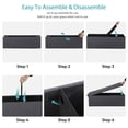 thumbnail image 5 of 43" Folding Storage Ottoman Bench Foot Rest Storage Chest w/Divider for Bedroom, 5 of 24