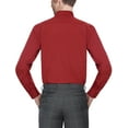 Men's Dress Shirt Regular Fit Long Sleeve Solid Mens Shirts Spread