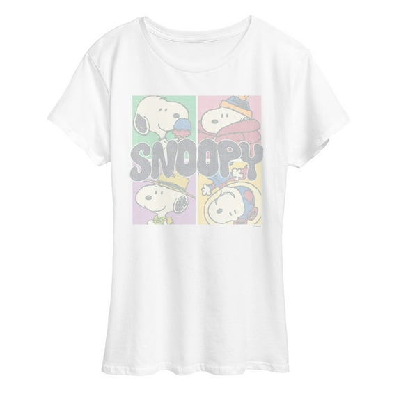Peanuts - Snoopy Grid - Women's Short Sleeve Graphic T-Shirt