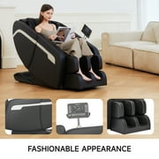 ZENART Massage Chair, Full Body Zero Gravity Massage Chair Recliner with Foot Massager, Black