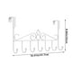 thumbnail image 3 of Perchero de Hierro para Colgar Puertas Sin Taladros - Organizador de Almacenamiento de 42 Cm para Sobrepuertas con 5 Ganchos En Forma de U para Dormitorio, Baño y Armario - Blanco, Negro y Marrón, 3 of 6