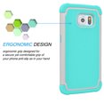thumbnail image 2 of Galaxy S6 Case, Samsung Galaxy S6 Case, [Black] Rugged Rubber Plastic Impact Defender Slim Hard Case Cover Shell For Samsung Galaxy S6 S VI G9200 GS6 All Carriers, 2 of 4