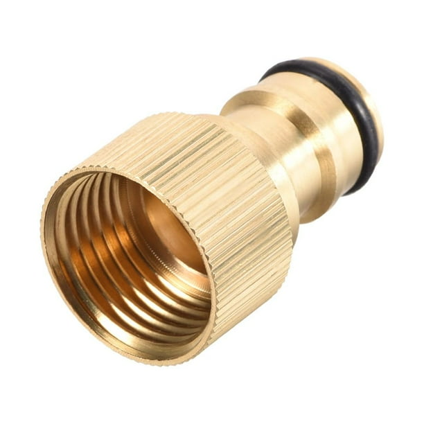 Adaptador de Conector Rápido de Grifo de Latón M22 con Rosca Femenina para Sistema de Irrigación de Jardín