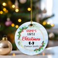 thumbnail image 5 of Baby's 1st Xmas Ornament 2025, Custom Name Babies First Christmas Ornament, Personalized Gifts for New Dad New Mom, Foot Print Baby Ornament, for Newborn, Hanging Christmas Tree Decor j1fJHE, 5 of 6