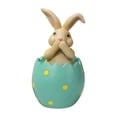 thumbnail image 2 of Fiudx Adorno de Resina de Conejo de Pascua, Tallado a Mano, Diseño Único, Color Amarillo Verdoso Brillante, Decoración Primaveral para El Hogar, Escultura para Jardín o Patio, Ideal Como Regalo Navid, 2 of 6
