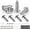 AT-Silver, variant on LivTee Rustproof License Plate Screws for Securing License Plates Frames and Covers on Cars and Trucks, 4 Sets Premium Stainless Steel Self Tapping Mounting Bolts (Black Zinc Plated)