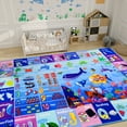 thumbnail image 2 of AKASISRUG ABC Kids Rug for Playroom 59"×39.4" Ocean Rug Baby Play Mat Alphabet Rug Sea Animal Number Shape Classroom Rug Kids Playroom Rug Early Learning Carpet for Preschool Toddlers, 2 of 10