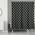 thumbnail image 2 of Creative Products Stars and Snow Pattern 71x74 Shower Curtain, 2 of 2