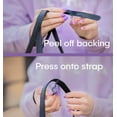 thumbnail image 4 of Purse Gummy The ORIGINAL Non Slip Shoulder Bag Handbag Purse Strap Grip Strip Accessory Pad - SET of 6 PIECES (Brown) Chocolate Brown, 4 of 8