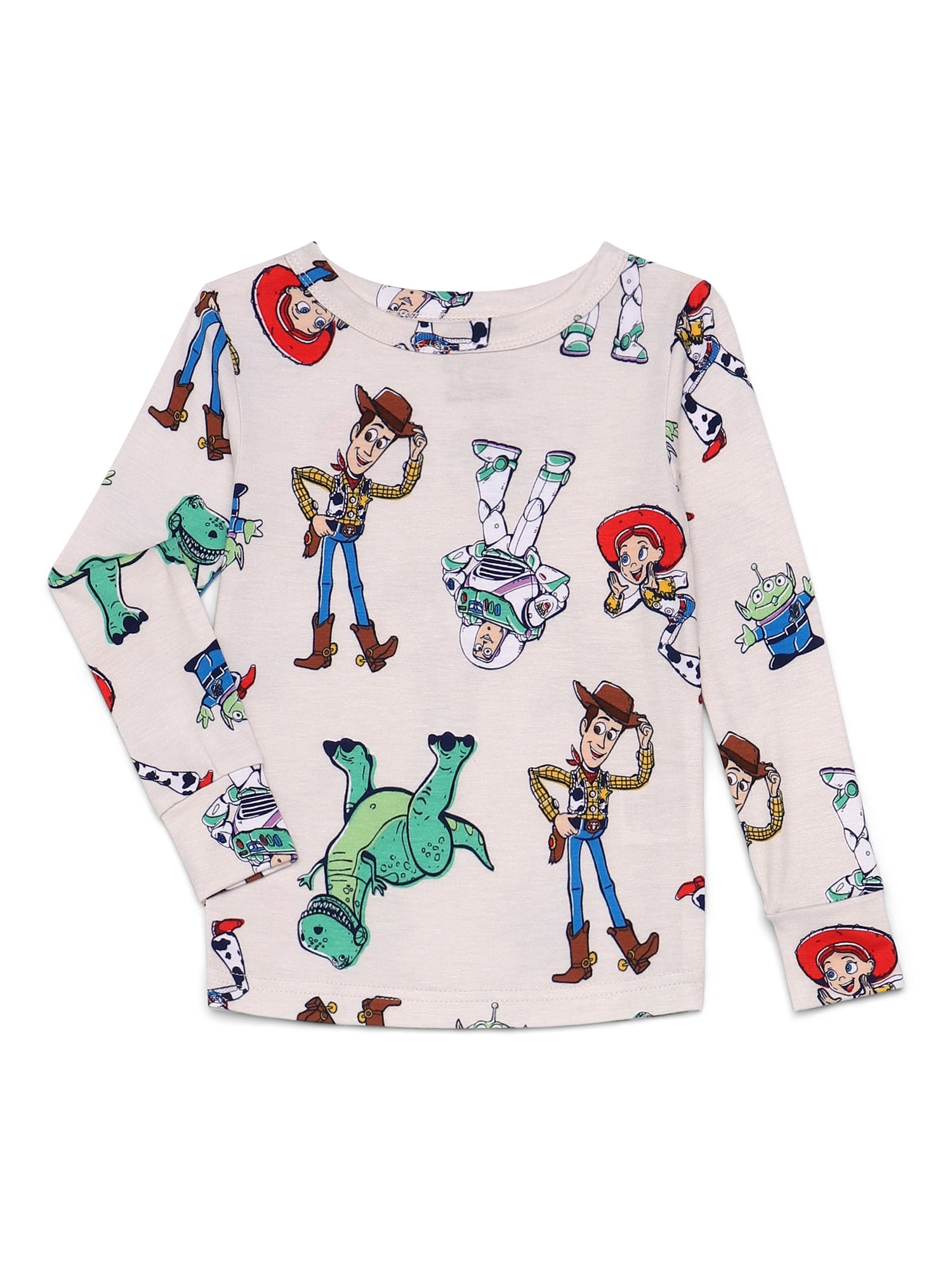 Disney Pixar Toy Story Toddler Unisex Long Sleeve Top and Pants, 2-Piece Pajama Set, Size 12M-5T