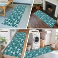 thumbnail image 5 of 2'x6' Rug Runners for Hallways Kitchen, Green White Floral Non Slip Entryway Beside Floor Carpet Runner, Farmhouse Retro Botanical Leaves Washable Laundry Room Bedroom Throw Rugs Mat for Family Pet, 5 of 8