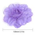 thumbnail image 3 of 1X Curtain Tie Flower Peony Flower Design Curtain Pullbacks Tiebacks Window Holdbacks Drape Panel Sheer Strap Curtain Tieback Holder Clip Clamp Home Hotel Decor Curtain, 3 of 7