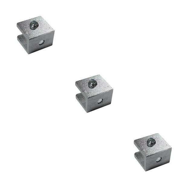 Abrazadera de vidrio Advancent 4 Uds soporte de valla de pasamanos Base plana Clip para gafas