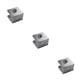 thumbnail image 3 of Advancent Abrazaderas de vidrio resistentes de mano suficientes, 4 Uds., soporte de valla de escalera, Clip de Base de aleación de aluminio, Type1 NO1, 3 of 6