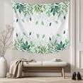 thumbnail image 5 of Green Leaf Tapestry for Bedroom Wall Hanging Tapestry, Fall Plant Country Vintage Watercolor White Ceiling Backdrop Tapestries Poster Blanket Wall Decor for Teens Room Living Room Dorm 51" x 59", 5 of 8