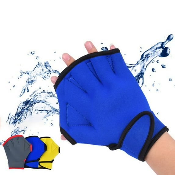 Swimming Gloves Silicone Webbed Swim Training Gloves Web Gloves Swimming Water Gloves for Adult & Kids