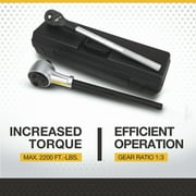 Klutch Torque Multiplier, 3/4in. Input x 1in. Output, 2,200 ft./lbs. Max.